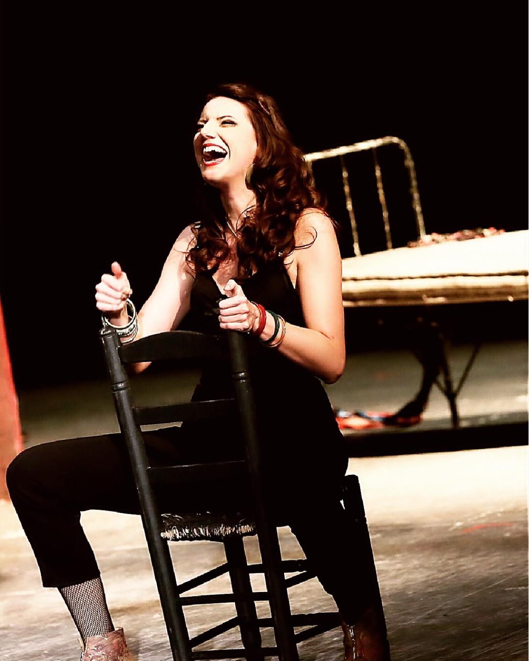 stage foto from Carmen as Carmen sitting